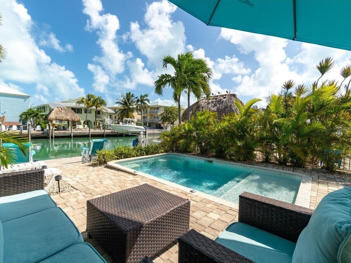 Een verwarmd zwembad