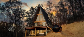 Diamond View PA: A-Frame~Hot Tub~Sauna~Panoramic Mountain Views