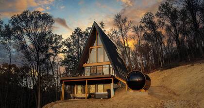 Diamond View PA: A-Frame~Hot Tub~Sauna~Panoramic Mountain Views