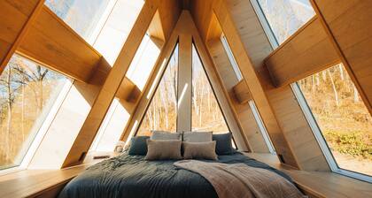 Diamond View PA: A-Frame~Hot Tub~Sauna~Panoramic Mountain Views
