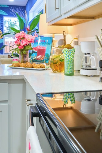 EV Lilly Pulitzer Inspired 75in TV 1.5 ml Beach Pet Friendly Smart Home