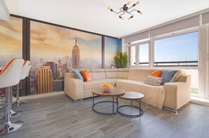 아파트, 침실 1개 | 거실 공간