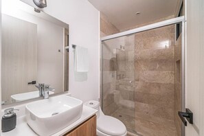 Hair dryer, towels