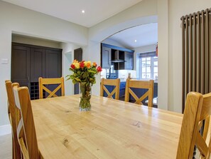 Dining - Escape to this charming, beautifully restored stone cottage in Cowesby. (Cowesby, near Thirsk)