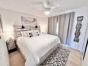 3 habitaciones, tabla de planchar con plancha, wifi y ropa de cama