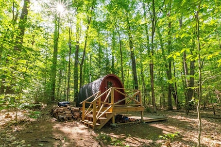 Property grounds. Luxe Lodge in the Woods! With Sauna & Hot tub