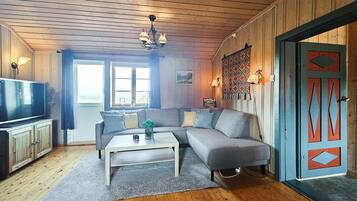 Een smart-tv en een open haard