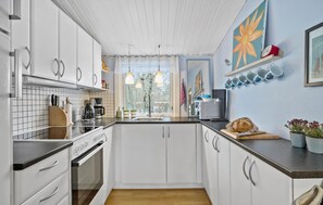 Kjøleskap, kokeplater og kaffetrakter/tekoker