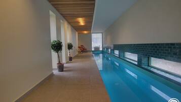 Indoor pool, a heated pool