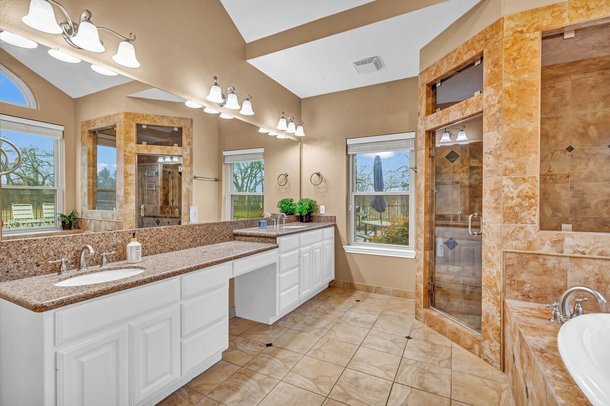 Photo 29 of ♥Relaxing Oasis♥Pool♥ Spa♥Steam shower☀ 3-Acre Backyard, Games/Activities!