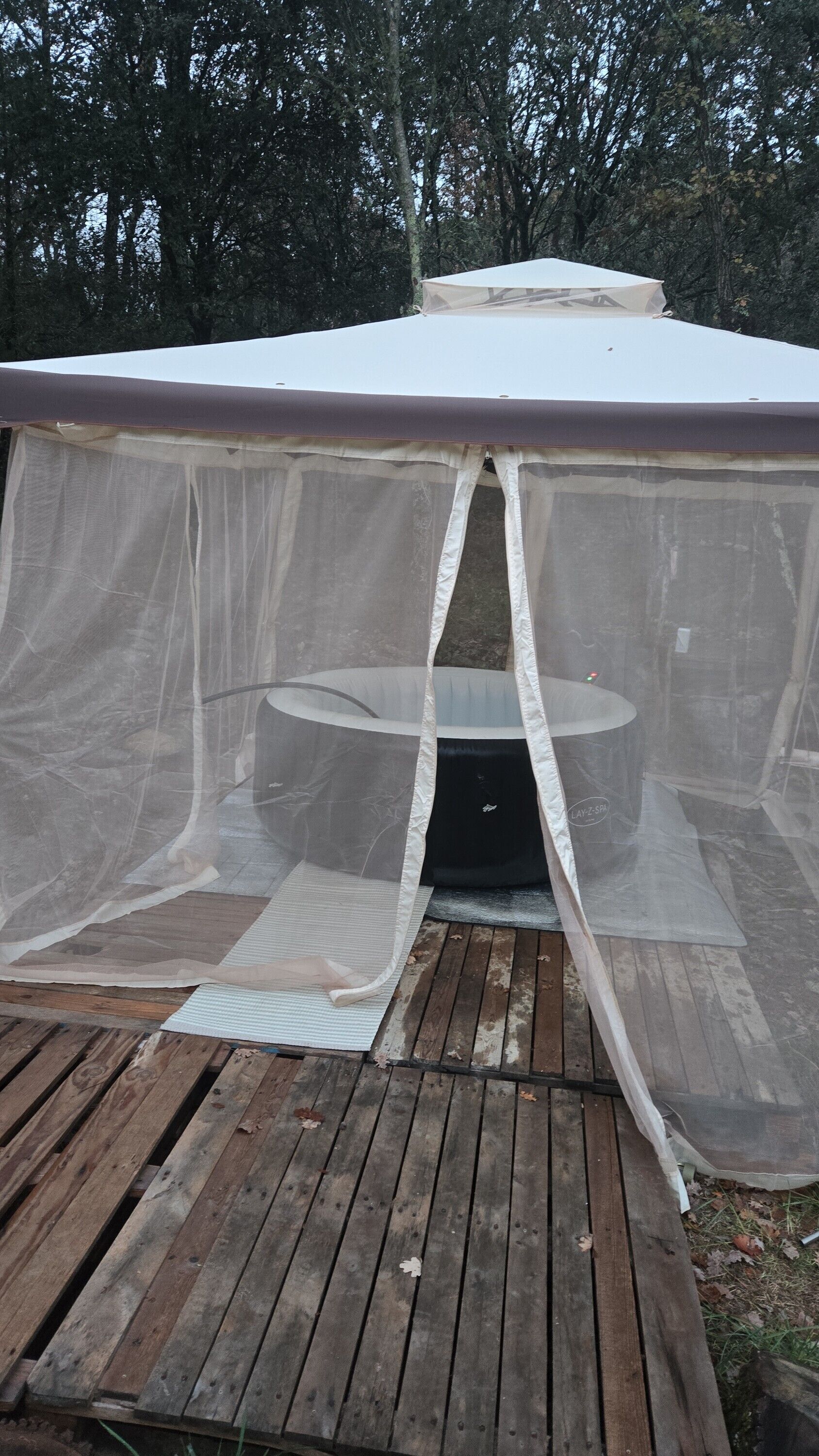 Idromassaggio all'aperto