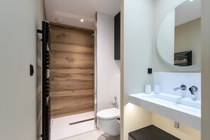 Shower, hair dryer, towels - Villa 'Ker Marie' with Sea View, Private Terrace and Wi-Fi (Locquirec)