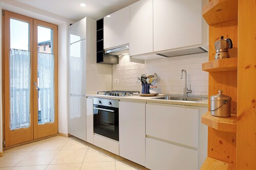 Ferienwohnung 'Appartamento Pieve' mit Bergblick und Balkon