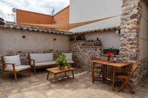 屋外ダイニングエリア