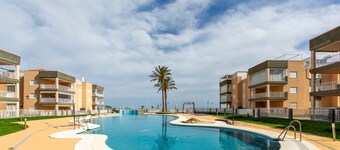 Apartment 'Al Lado De La Playa' with Sea View, Shared Pool and Wi-Fi