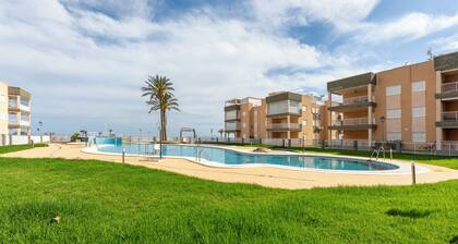 Apartment 'Al Lado De La Playa' with Sea View, Shared Pool and Wi-Fi