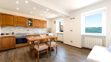 Fridge, oven, stovetop, dishwasher