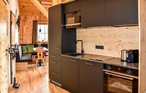 Fridge, microwave, stovetop, dishwasher - Nice apartment in Weißpriach with sauna (Weißpriach)