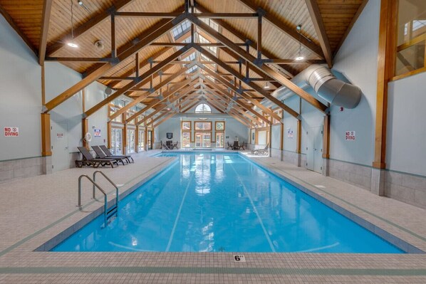 Indoor pool, a heated pool