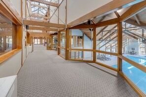 Indoor pool, a heated pool