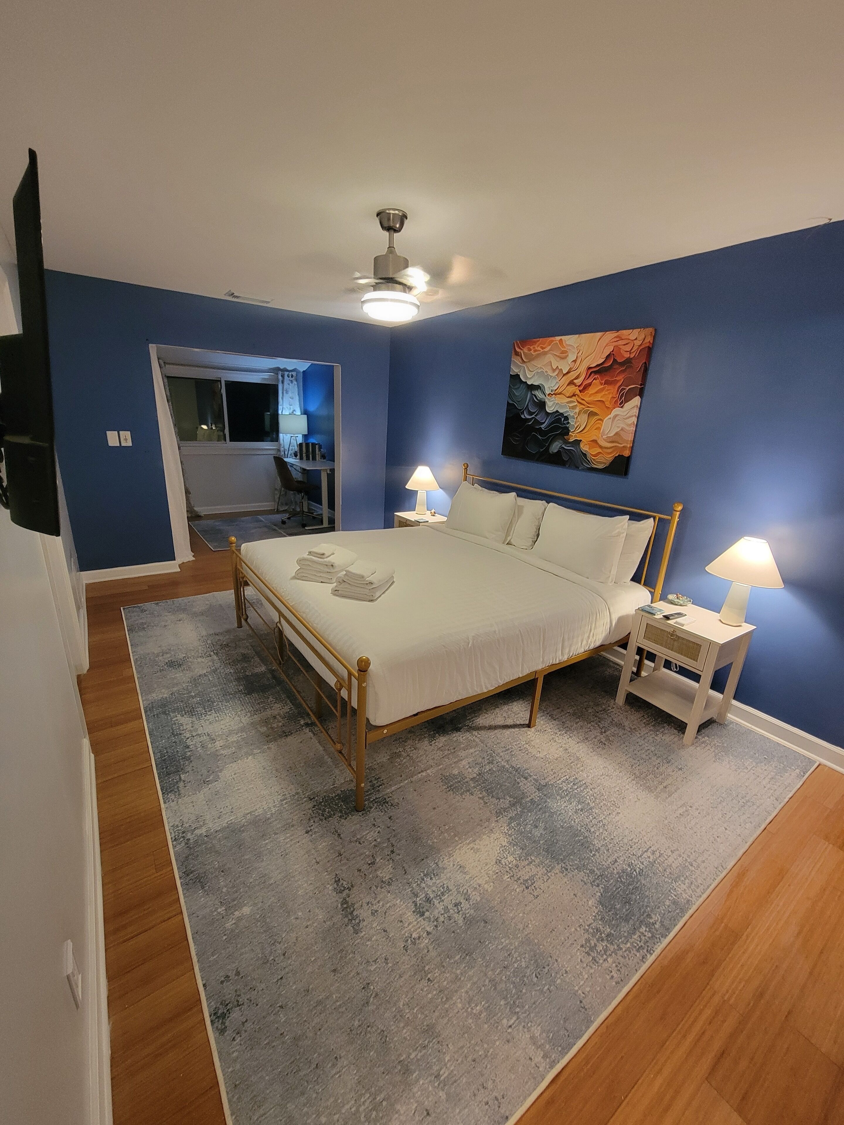 2 chambres, fer et planche à repasser, lit parapluie, Wi-Fi