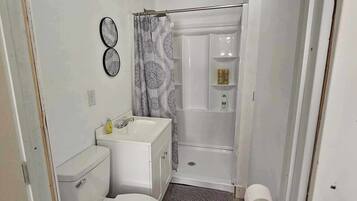 Serviettes fournies, savon, papier toilette