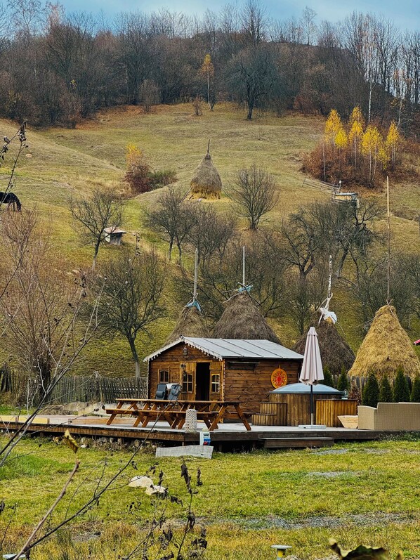 Sauna, bain à remous