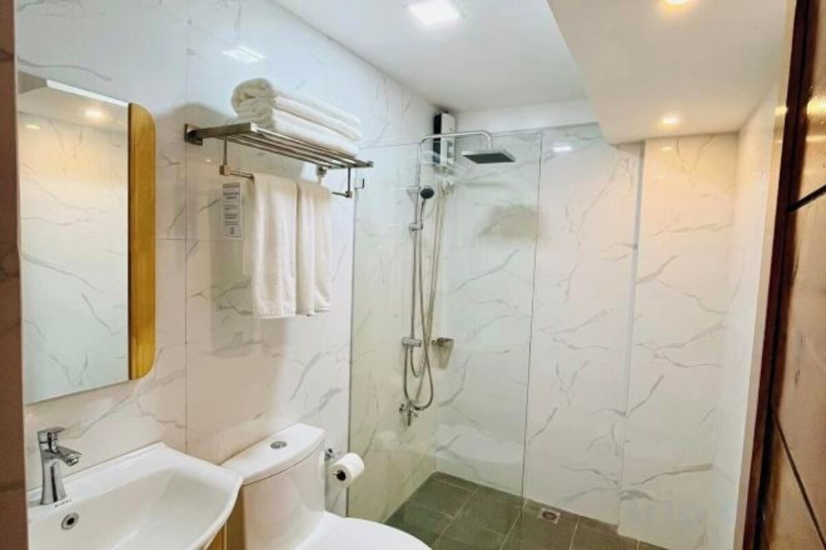 Bathroom | Shower, bidet, towels, soap