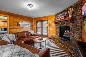 TV connectée, cheminée