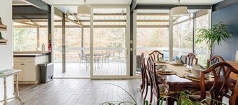 Glass House on scenic Bogue Falaya river