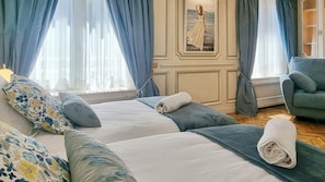 2 bedrooms, iron/ironing board, travel cot, WiFi