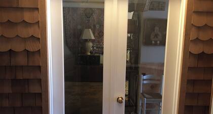 Cozy retreat brushed by whimsy.