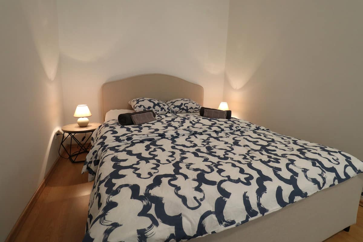 Classic Apartment, Kitchen | Living area | Flat-screen TV