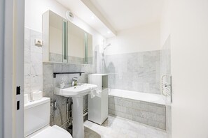 Hair dryer, towels