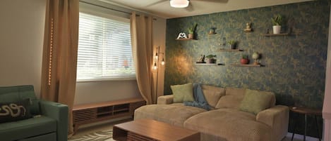 Smart TV y chimenea