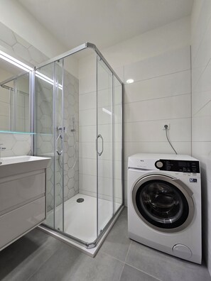Towels, soap, toilet paper