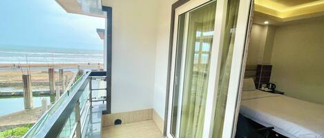 Vue sur la plage/l’océan