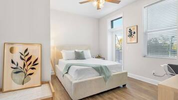 2 bedrooms, iron/ironing board, travel crib, WiFi