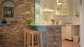 Apartment (Two Bedroom Apartment with Terrace) | Private kitchen | Fridge