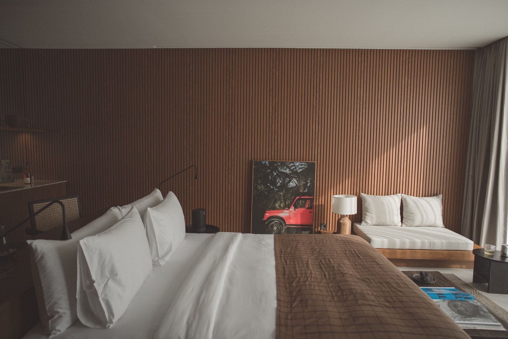 Luksus-studiolejlighed - 1 kingsize-seng - balkon | Premium-sengetøj, senge med madrasser af memory foam, minibar