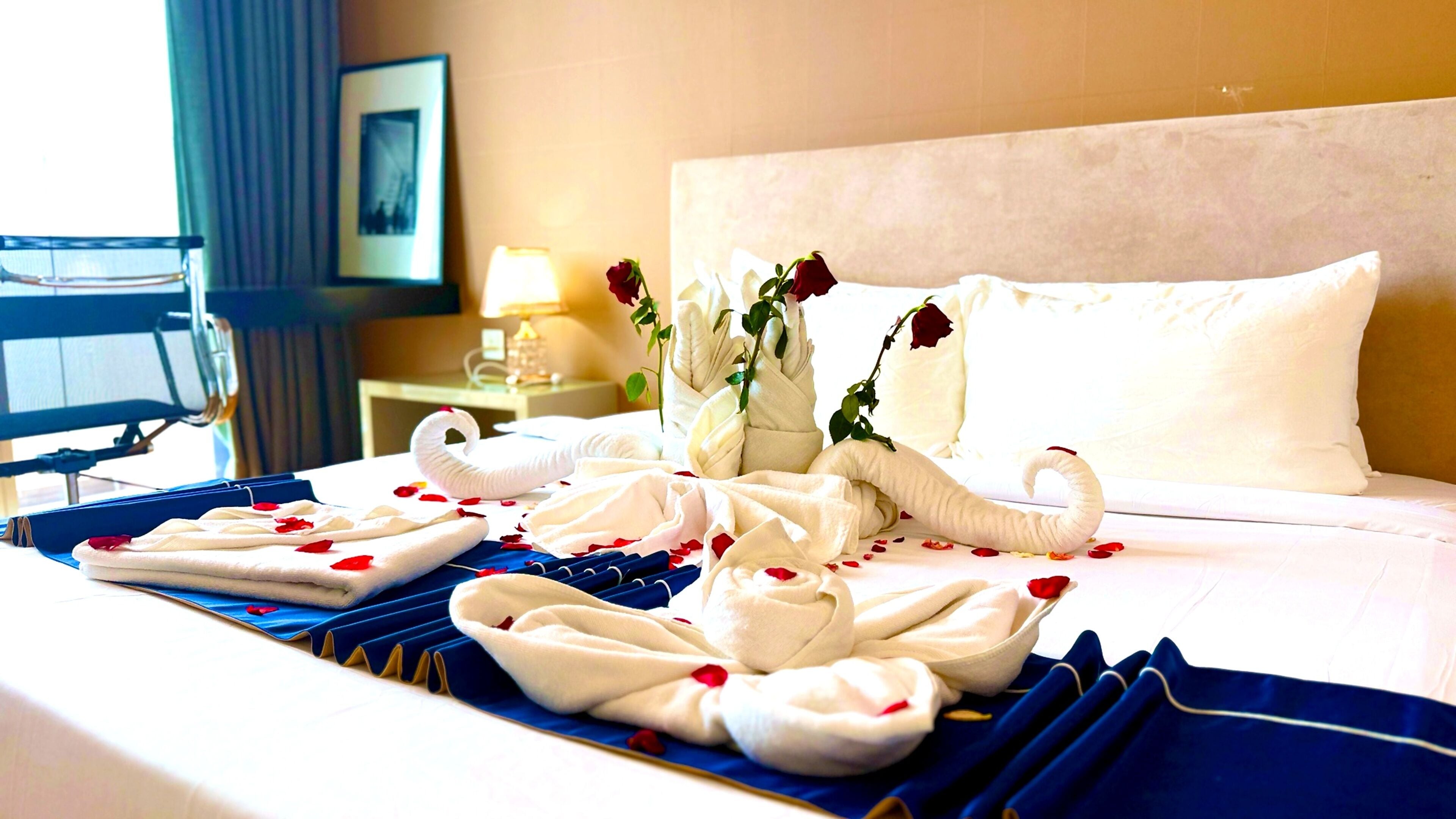 Apartemen Eksekutif, 2 kamar tidur, pemandangan kota | Brankas, meja kerja, ruang kerja ramah laptop, dan kedap suara