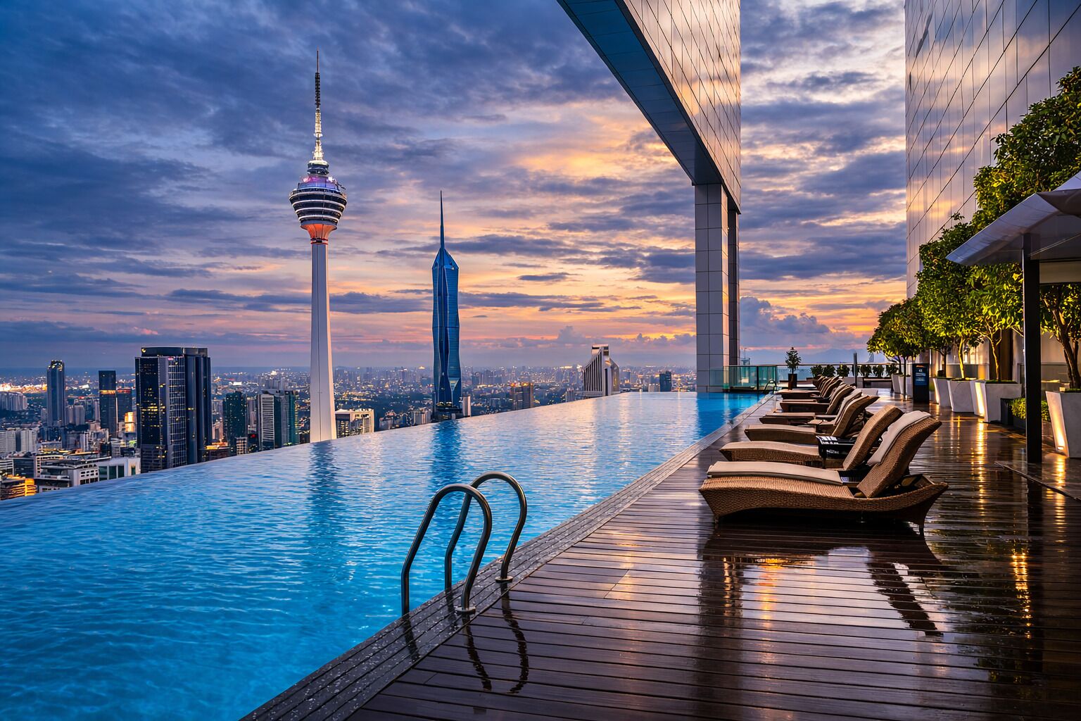 Rooftop pool