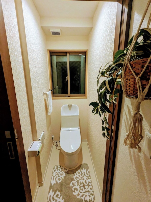 Haartrockner, Seife, Toilettenpapier