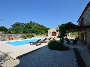 Villa (Four Bedroom Villa with Pool) | Outdoor pool - Majestic Rustical Kanfanar Villa With Pool (Kanfanar)