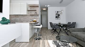 Apartment (Two Bedroom Apartment) | Private kitchen | Fridge