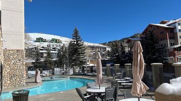 Indoor pool, outdoor pool