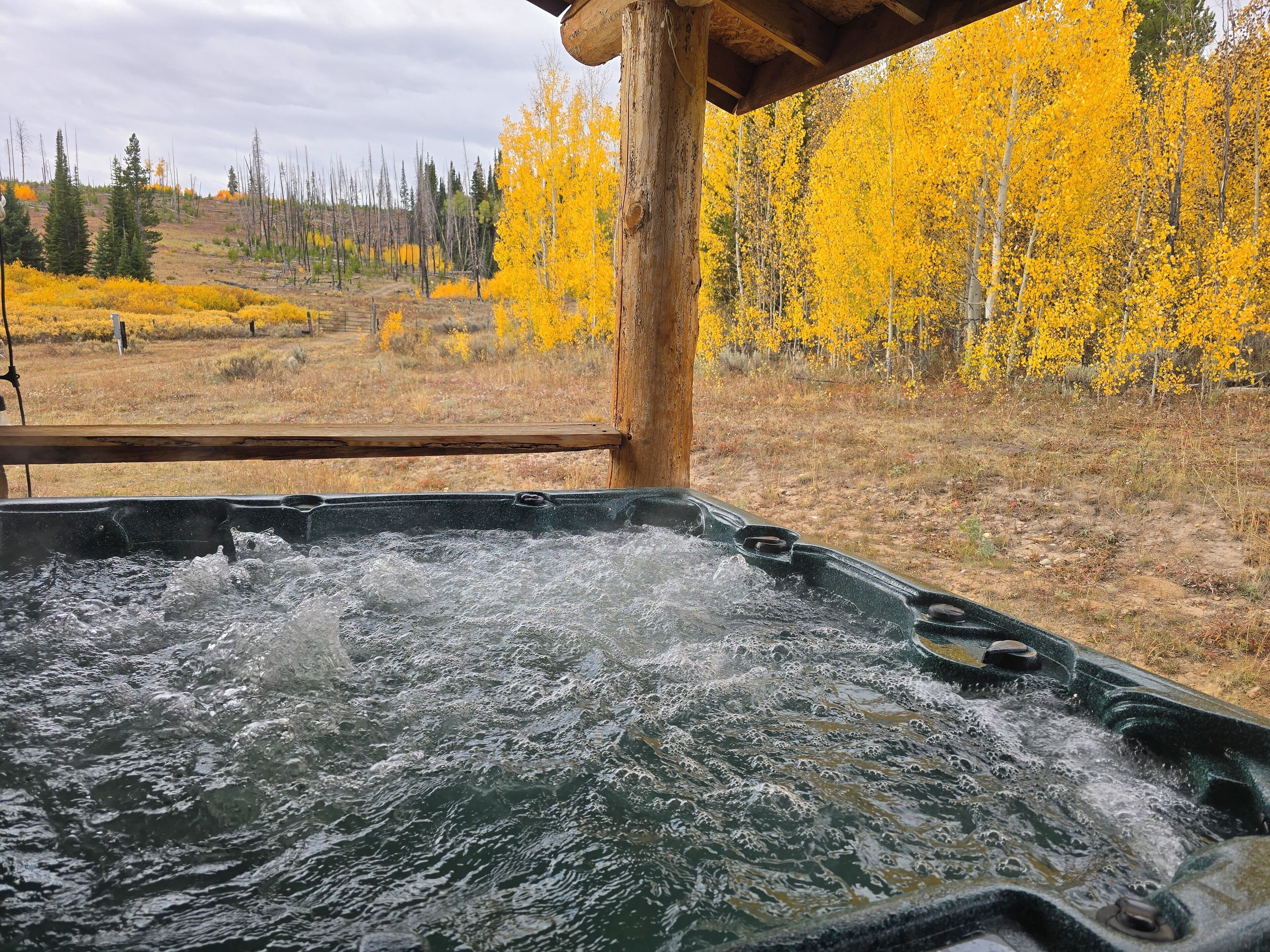 Idromassaggio all'aperto