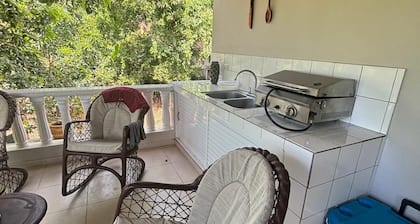 The cozy apartment is a 2 bedroom apartment with WiFi with the feeling of home.