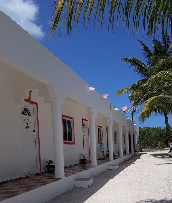 Basic Room, 1 King Bed, Kitchenette, Courtyard View | Terrace/patio - squaosplace (Isla Holbox)