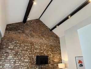Apartament, 1 llit doble i sofà llit, no fumadors, cuina | Sala d'estar | Televisor de pantalla plana